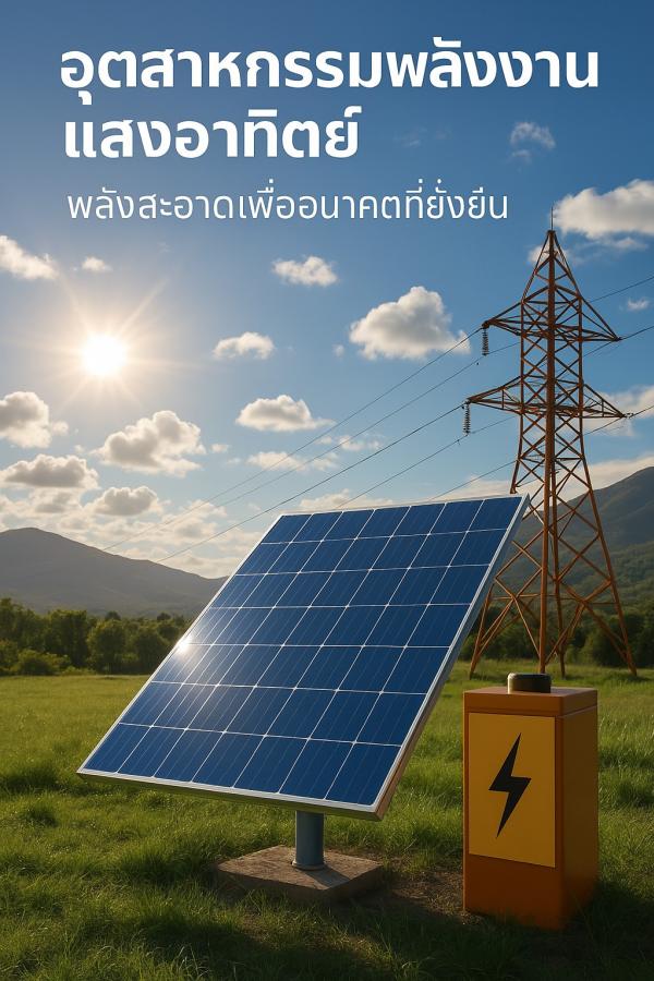 อุตสาหกรรมพลังงานแสงอาทิตย์: พลังสะอาดเพื่ออนาคตที่ยั่งยืน