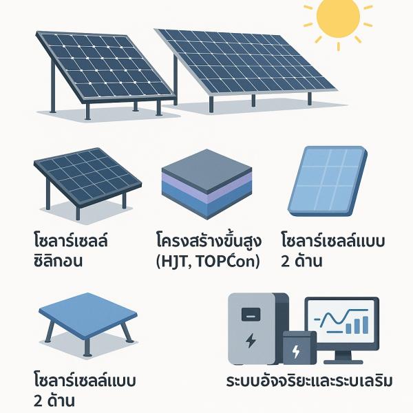 เทคโนโลยีหลักของแผงโซลาร์เซลล์